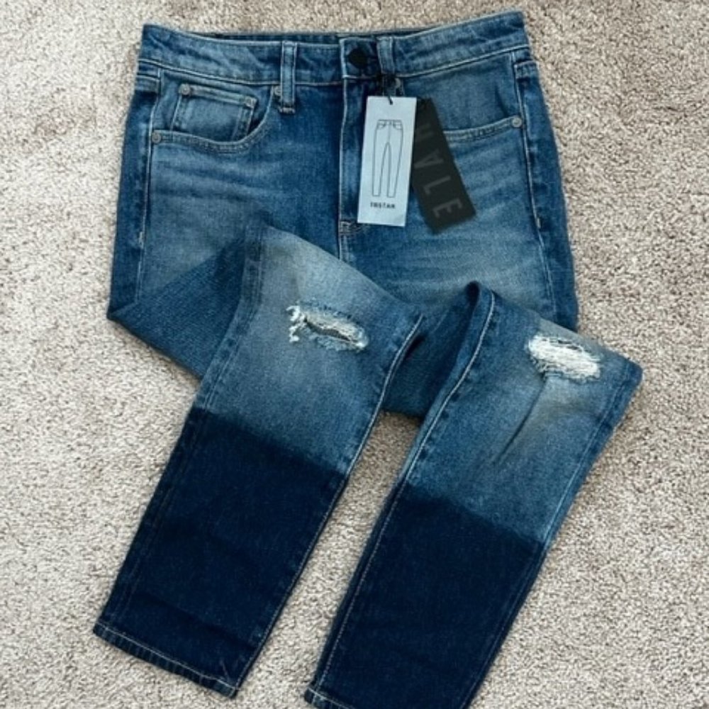 NWT Hale Tristan High Rise Skinny Crop Jeans Sz 27